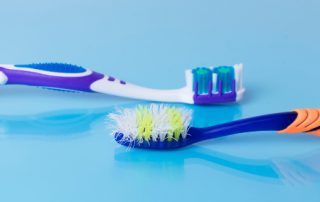 Comparison of Old and New Toothbrushes
